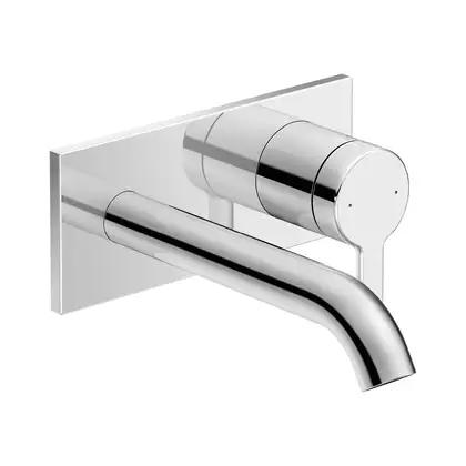 Смеситель для раковины настенный Duravit C.1 (цвет - хром), излив 174 мм (C11070003010) фото 1 Aquada.com.ua Смеситель для раковины настенный Duravit C.1 (цвет - хром), излив 174 мм (C11070003010) фото 1 Aquada.com.ua