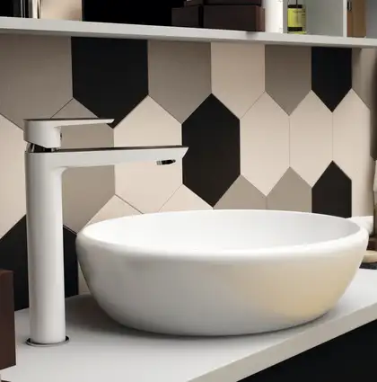 Смеситель для раковины, высокий Imprese Podzima Breclav white (цвет - хром/белый) (05245WH) фото 2 Aquada.com.ua Смеситель для раковины, высокий Imprese Podzima Breclav white (цвет - хром/белый) (05245WH) фото 2 Aquada.com.ua