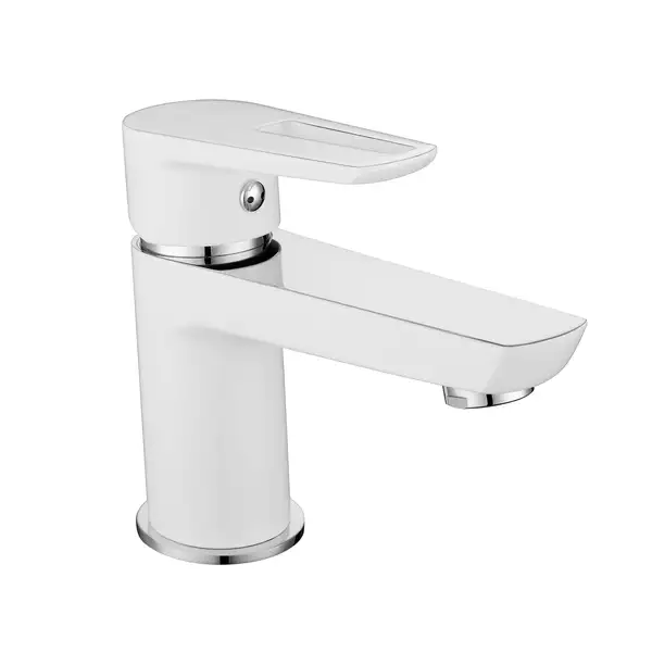 Смеситель для раковины Imprese Podzima Breclav white (цвет - хром/белый) (05245W) фото 1 Aquada.com.ua Смеситель для раковины Imprese Podzima Breclav white (цвет - хром/белый) (05245W) фото 1 Aquada.com.ua