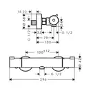 GROHE Смеситель для душа термостатический Hansgrohe Ecostat 13211000 фото 4 Aquada.com.ua