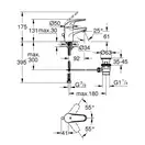GROHE Одноважільний змішувач для раковини Euroeco S-Size (23262000) фото 6 Aquada.com.ua
