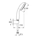 GROHE Душовий набір, 3 режими струменю New Tempesta 100  (27849001) фото 6 Aquada.com.ua