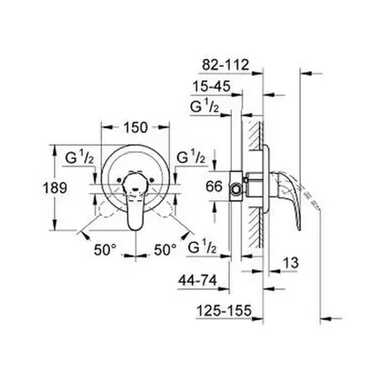 GROHE Набiр для душу EUROECO 2 в 1, (26000004) фото 6 Aquada.com.ua GROHE Набiр для душу EUROECO 2 в 1, (26000004) фото 6 Aquada.com.ua