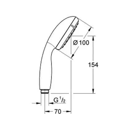 GROHE Ручний душ, 2 режими струменю Tempesta 100 (2759710E) (2759710E) фото 4 Aquada.com.ua GROHE Ручний душ, 2 режими струменю Tempesta 100 (2759710E) (2759710E) фото 4 Aquada.com.ua
