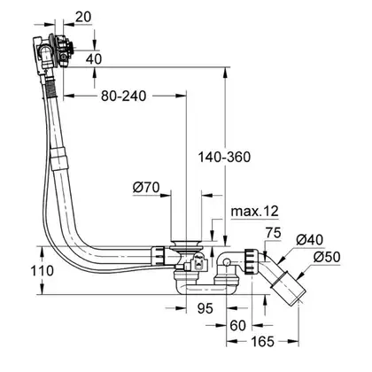 GROHE Сифон для ванны Talentofill (28990000) фото 4 Aquada.com.ua