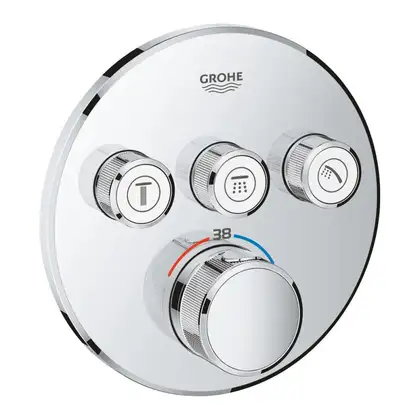 GROHE Термостат для душа/ванны с 3 кнопками, накладная панель SmartControl (29121000) фото 21 Aquada.com.ua