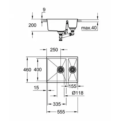 GROHE Мойка кварцевая Sink K500 (31648AP0) (31648AP0) фото 7 Aquada.com.ua GROHE Мойка кварцевая Sink K500 (31648AP0) (31648AP0) фото 7 Aquada.com.ua