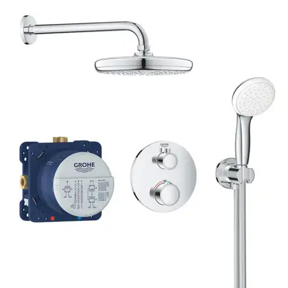 GROHE Набір для комплектації душа з Tempesta 210 Grohtherm (34727000) фото 3 Aquada.com.ua GROHE Набір для комплектації душа з Tempesta 210 Grohtherm (34727000) фото 3 Aquada.com.ua