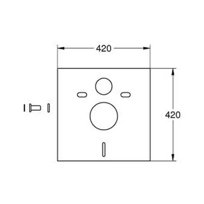 GROHE  Звукоизоляционная прокладка для унитаза (37131000) фото 4 Aquada.com.ua