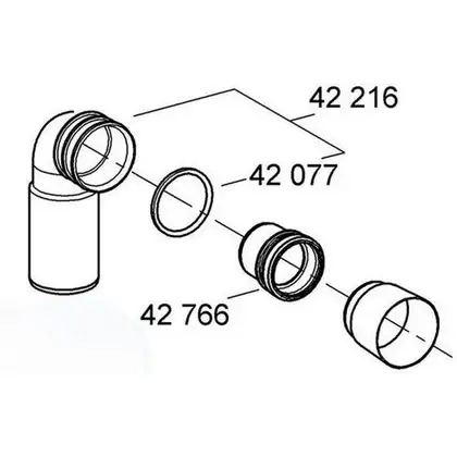 Удлинение сливной трубы для инсталляции Grohe 42766000 фото 4 Aquada.com.ua Удлинение сливной трубы для инсталляции Grohe 42766000 фото 4 Aquada.com.ua