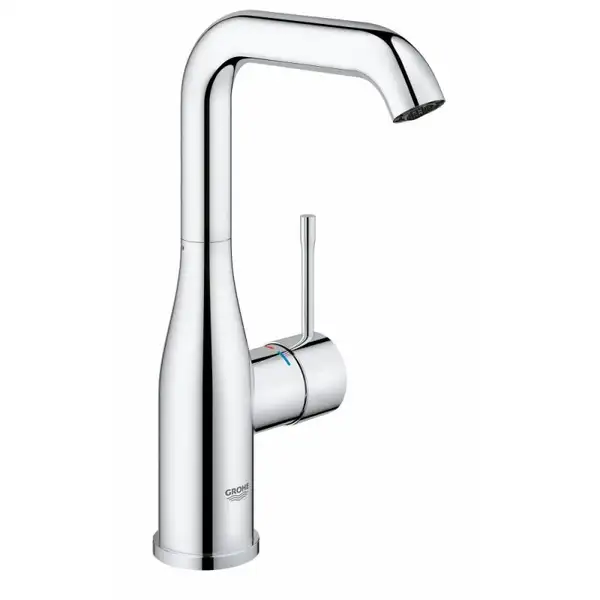 Смеситель однорычажный для раковины Grohe Essence 1/2" L-Size (цвет - хром) без донного клапана (23541001) фото 3 Aquada.com.ua Смеситель однорычажный для раковины Grohe Essence 1/2" L-Size (цвет - хром) без донного клапана (23541001) фото 3 Aquada.com.ua