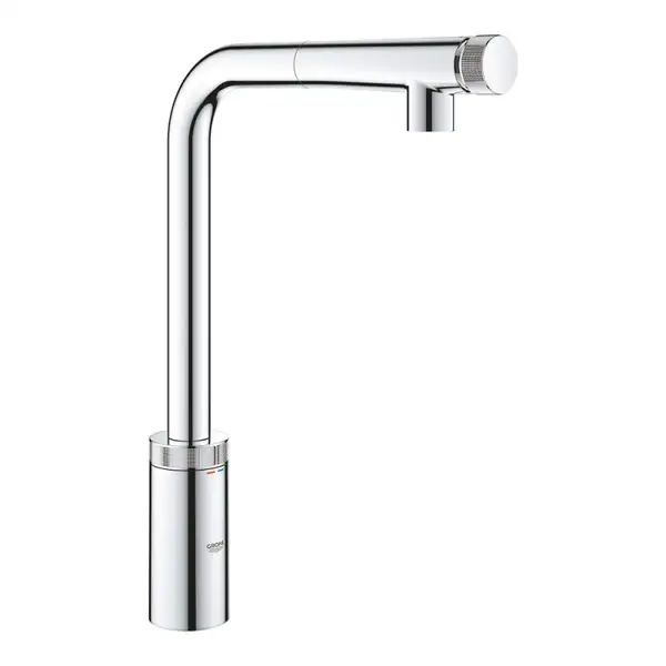 Смеситель для кухни с выдвижным изливом Grohe Minta SmartControl 31613000 фото 1 Aquada.com.ua