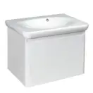 Тумба с раковиной Devit Fly 640 x 500 x 510 мм белый глянец (0020120W) фото 1 Aquada.com.ua