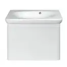 Тумба с раковиной Devit Fly 640 x 500 x 510 мм белый глянец (0020120W) фото 2 Aquada.com.ua