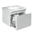 Тумба с раковиной Devit Fly 640 x 500 x 510 мм белый глянец (0020120W) фото 3 Aquada.com.ua
