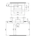 Тумба с раковиной 80 см Devit Laguna, белый (0021110W) фото 3 Aquada.com.ua