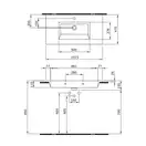 Тумба с раковиной 100 см Devit Laguna, антрацит (0022110A) фото 3 Aquada.com.ua