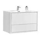 Тумба с раковиной Devit Fly 906 x 470 x 580 мм, белый глянцевый (0023120W) фото 1 Aquada.com.ua