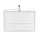 Тумба с раковиной Devit Fly 906 x 470 x 580 мм, белый глянцевый (0023120W) фото 2 Aquada.com.ua