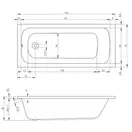 Ванна акриловая Devit Comfort 170 х 75 см (17075123) фото 2 Aquada.com.ua