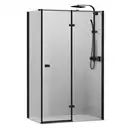 Душевая кабина Devit Up 1200 х 800 х h1900 мм правая (профиль - чёрный матовый, стекло - прозрачное) (FEN2310BR) фото 1 Aquada.com.ua