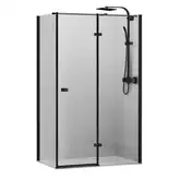 Душевая кабина Devit Up 1200 х 800 х h1900 мм правая (профиль - чёрный матовый, стекло - прозрачное) (FEN2310BR)