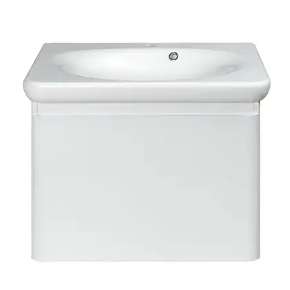 Тумба с раковиной Devit Fly 640 x 500 x 510 мм белый глянец (0020120W) фото 2 Aquada.com.ua Тумба с раковиной Devit Fly 640 x 500 x 510 мм белый глянец (0020120W) фото 2 Aquada.com.ua