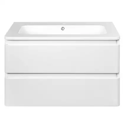 Тумба с раковиной Devit Fly 800 x 480 x 520 мм, белый глянец (0021120W) фото 3 Aquada.com.ua
