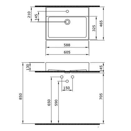 Тумба с раковиной 100 см Devit Up, тёмный дуб/чёрный матовый (0122120N) фото 3 Aquada.com.ua Тумба с раковиной 100 см Devit Up, тёмный дуб/чёрный матовый (0122120N) фото 3 Aquada.com.ua