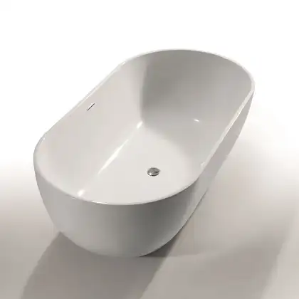 Ванна акриловая Devit Ovale 178 х 90 см + ножки и сифон (18090136) фото 2 Aquada.com.ua
