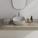 Раковина накладная на столешницу Catalano Green Lux / Colori 40 х 40 см Satin cement (140APGRLXCS) фото 2 Aquada.com.ua