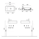 Маленькая (мини) раковина Catalano New Zero 50 x 25 см (15025VE00) фото 3 Aquada.com.ua