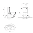 Унитаз - компакт с бачком Catalano Sfera c сиденьем Soft Close Plus и бачком (1MPSFN00 + 1CMSZ00 + 5SCSTP000) фото 3 Aquada.com.ua