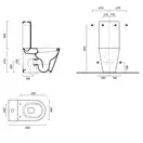 Унитаз напольный с бачком Catalano New Zero с сиденьем Soft Close plus (ободковый) (1MPZN00+1SCSC00+5SCSTP000) фото 2 Aquada.com.ua
