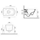 Унитаз без ободка Newflush Catalano Premium с сиденьем Soft Close (1VS55RZE00+5SCSTP000) фото 3 Aquada.com.ua