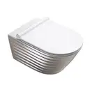 Унитаз подвесной Newflush (безободковый) Catalano Gold & Silver с сиденьем Soft Close (1VS55RZEBA+5SCSTP000) фото 1 Aquada.com.ua