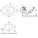 Унитаз подвесной NewFlush (безободковый) Catalano Sfera с сиденьем Soft Close, серый матовый (1VSF54RCS+5SCSTPCS) фото 3 Aquada.com.ua
