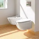 Унитаз подвесной NewFlush (безободковый) Catalano New Light с сиденьем Soft Close (1VSLIR00+5LIFRF00) фото 2 Aquada.com.ua