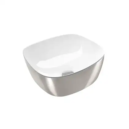 Раковина накладная на столешницу Catalano Gold & Silver 40 х 40 см (140APGRLXBA) фото 1 Aquada.com.ua Раковина накладная на столешницу Catalano Gold & Silver 40 х 40 см (140APGRLXBA) фото 1 Aquada.com.ua