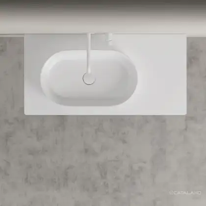Раковина накладная на столешницу Catalano Horizon 60 х 35 см, Glossy white (160AHZ00) фото 4 Aquada.com.ua Раковина накладная на столешницу Catalano Horizon 60 х 35 см, Glossy white (160AHZ00) фото 4 Aquada.com.ua