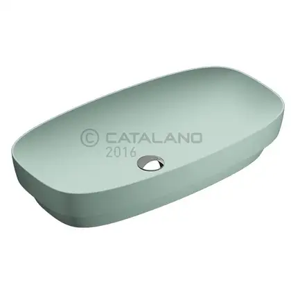 Раковина накладная на столешницу Catalano Green Lux / Colori 75 х 40 см, зелёный матовый (175AGRLXVS) фото 1 Aquada.com.ua Раковина накладная на столешницу Catalano Green Lux / Colori 75 х 40 см, зелёный матовый (175AGRLXVS) фото 1 Aquada.com.ua