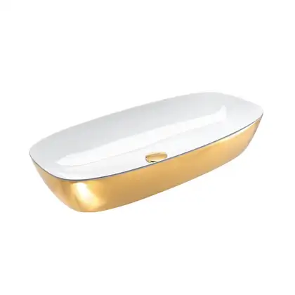 Раковина накладная на столешницу Catalano Gold & Silver 80 х 40 см (180APGRLXBO) фото 1 Aquada.com.ua Раковина накладная на столешницу Catalano Gold & Silver 80 х 40 см (180APGRLXBO) фото 1 Aquada.com.ua