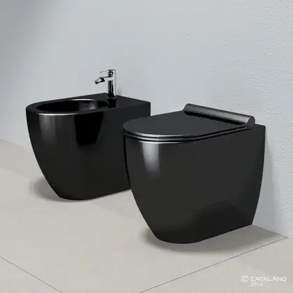 Биде напольное Catalano Sfera, чёрный глянцевый (1BIC52NE) фото 2 Aquada.com.ua Биде напольное Catalano Sfera, чёрный глянцевый (1BIC52NE) фото 2 Aquada.com.ua