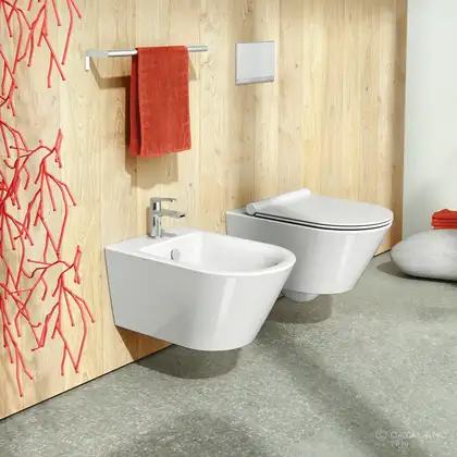Унитаз подвесной Catalano New Zero с сиденьем Soft Close Plus (NewFlush безободковый) (1VS55NR00+5SCSTP000) фото 2 Aquada.com.ua
