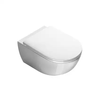 Унитаз подвесной Catalano Sfera NewFlush (безободковый), с сиденьем Soft Close (1VSF54R00+5ZECOF00) фото 1 Aquada.com.ua Унитаз подвесной Catalano Sfera NewFlush (безободковый), с сиденьем Soft Close (1VSF54R00+5ZECOF00) фото 1 Aquada.com.ua