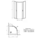 Душевая кабина Radaway Premium Plus A 90×90×170 (профиль - хром; стекло - прозрачное) (30401-01-01N) фото 3 Aquada.com.ua