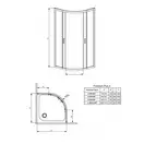 Душевая кабина Radaway Premium Plus A 90×90 (профиль - хром; стекло - прозрачное) (30403-01-01N) фото 3 Aquada.com.ua