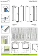 Душевая кабина Radaway Almatea KDJ 120 R*×80 (профиль - хром; стекло - прозрачное) (32141-01-01NR) фото 2 Aquada.com.ua