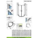 Душевая кабина Radaway Fuenta New PDD 90 R (профиль - хром; стекло - прозрачное) (384001-01-01R) фото 2 Aquada.com.ua