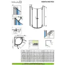 Душевая кабина Radaway Fuenta New PDD 80 L (профиль - хром; стекло - прозрачное) (384002-01-01L) фото 2 Aquada.com.ua